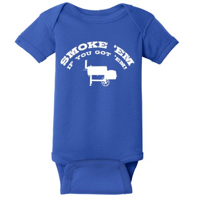 Funny Bbq Pit Offset Smoker Accessory Pitmaster Sweagift Baby Bodysuit