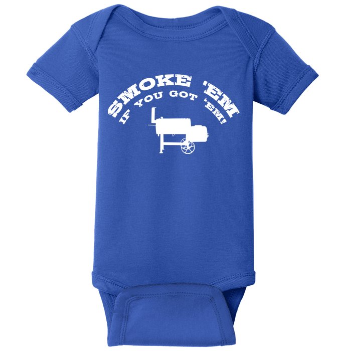Funny Bbq Pit Offset Smoker Accessory Pitmaster Sweagift Baby Bodysuit