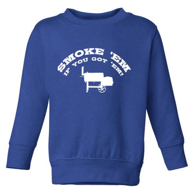Funny Bbq Pit Offset Smoker Accessory Pitmaster Sweagift Toddler Sweatshirt