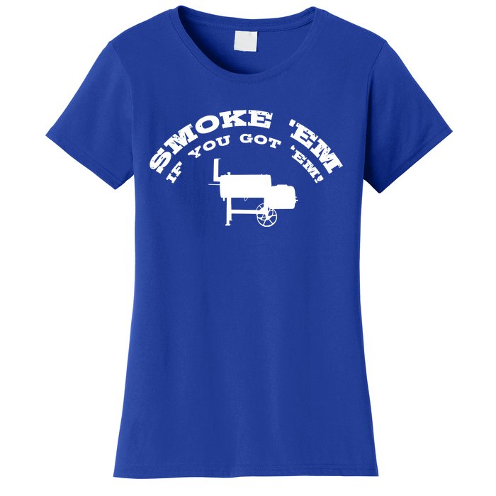 Funny Bbq Pit Offset Smoker Accessory Pitmaster Sweagift Women's T-Shirt