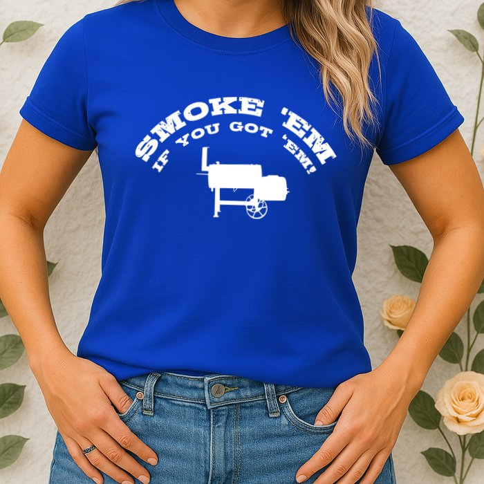 Funny Bbq Pit Offset Smoker Accessory Pitmaster Sweagift Womens T-Shirt