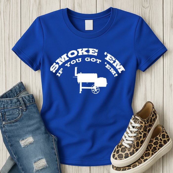 Funny Bbq Pit Offset Smoker Accessory Pitmaster Sweagift Womens T-Shirt