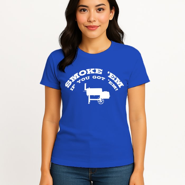Funny Bbq Pit Offset Smoker Accessory Pitmaster Sweagift Womens T-Shirt