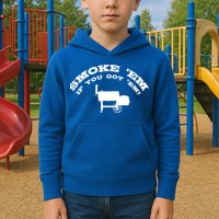 Funny Bbq Pit Offset Smoker Accessory Pitmaster Sweagift Kids Hoodie