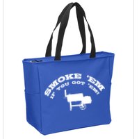 Funny Bbq Pit Offset Smoker Accessory Pitmaster Sweagift Zip Tote Bag