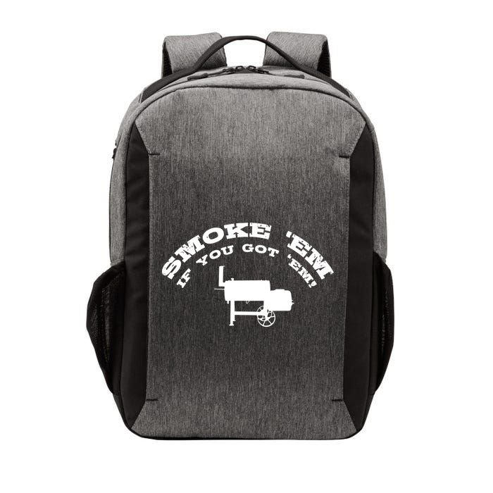 Funny Bbq Pit Offset Smoker Accessory Pitmaster Sweagift Vector Backpack