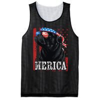 Funny Black Pug 4th of July Dog Mom Dog Dad Merica USA Flag Mesh Reversible Basketball Jersey Tank