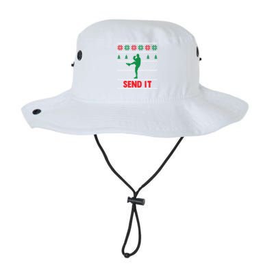 Funny Baseball Player Christmas Xmas Send It Meaningful Gift Legacy Cool Fit Booney Bucket Hat