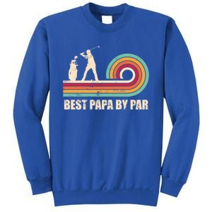 Funny Best Papa By Par FatherS Day Golf Gift Sweatshirt