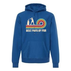 Funny Best Papa By Par FatherS Day Golf Gift Premium Hoodie