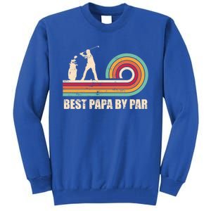 Funny Best Papa By Par FatherS Day Golf Gift Tall Sweatshirt