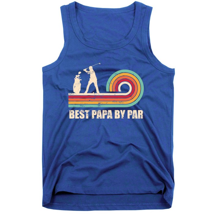 Funny Best Papa By Par FatherS Day Golf Gift Tank Top