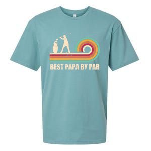 Funny Best Papa By Par FatherS Day Golf Gift Sueded Cloud Jersey T-Shirt