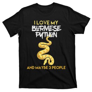 Funny Burmese Python Gift For Snake Owners T-Shirt