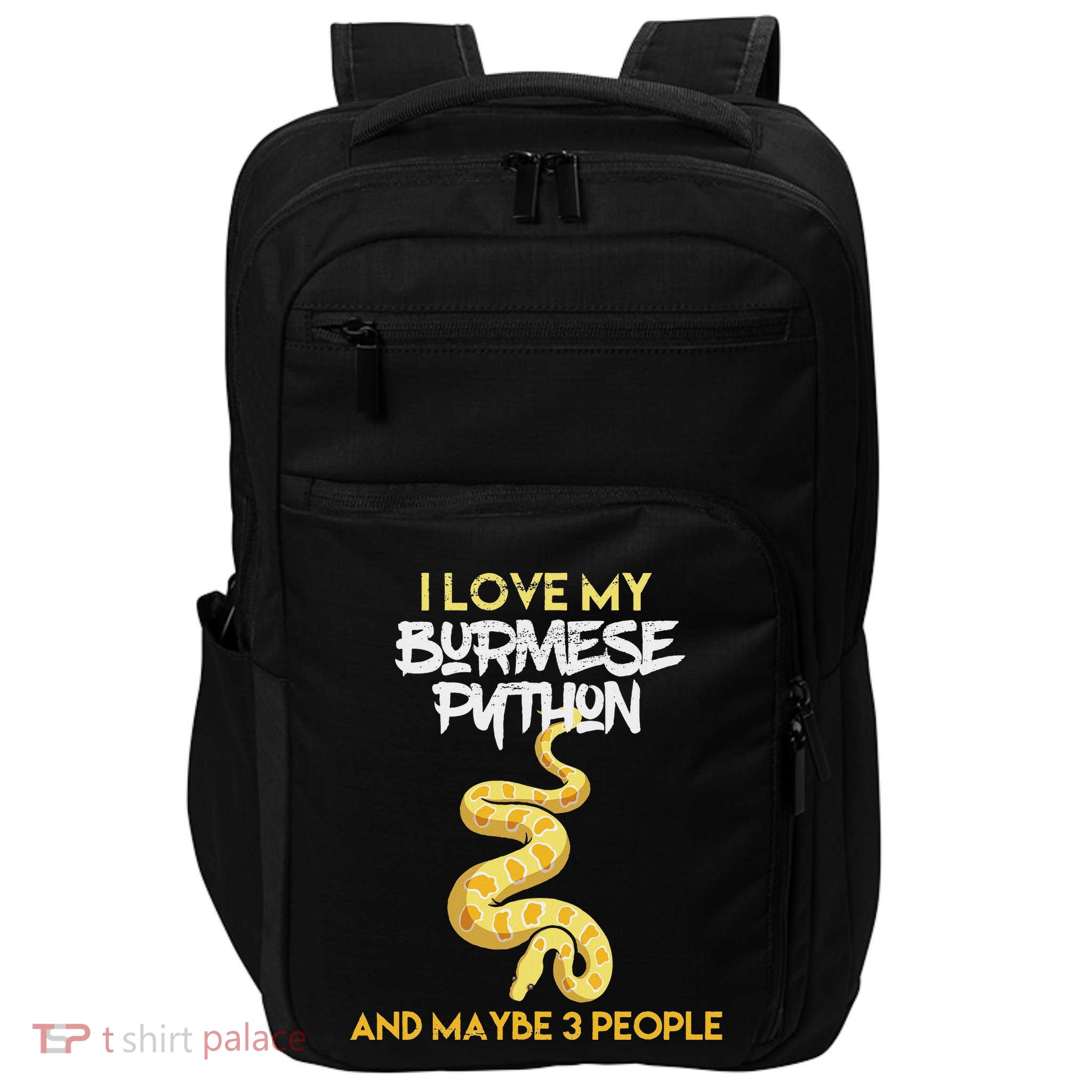 Funny Burmese Python Gift For Snake Owners Impact Tech Backpack