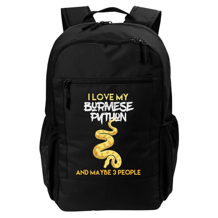 Funny Burmese Python Gift For Snake Owners Daily Commute Backpack