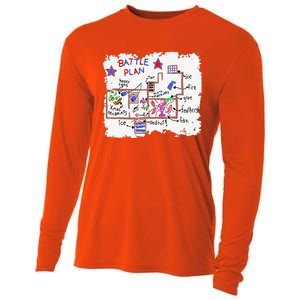 Funny Battle Plan Christmas Home Hand Dawn Alone Xmas Cooling Performance Long Sleeve Crew