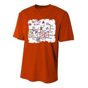 Funny Battle Plan Christmas Home Hand Dawn Alone Xmas Performance Sprint T-Shirt