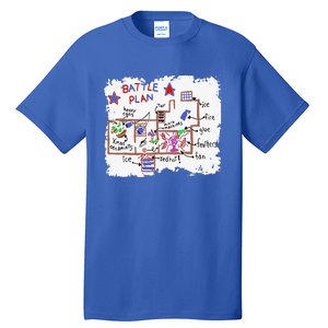 Funny Battle Plan Christmas Home Hand Dawn Alone Xmas Tall T-Shirt