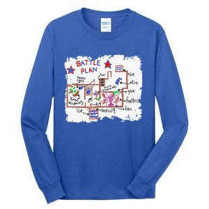 Funny Battle Plan Christmas Home Hand Dawn Alone Xmas Tall Long Sleeve T-Shirt