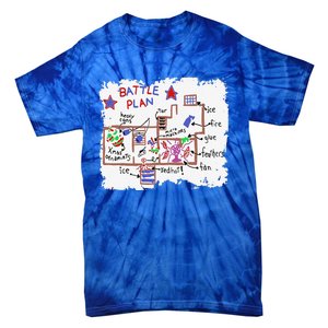 Funny Battle Plan Christmas Home Hand Dawn Alone Xmas Tie-Dye T-Shirt