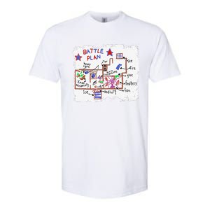 Funny Battle Plan Christmas Home Hand Dawn Alone Xmas Softstyle CVC T-Shirt