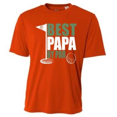 Funny Best Papa By Par FatherS Day Golf Dad Grandpa Gift Cute Gift Cooling Performance Crew T-Shirt