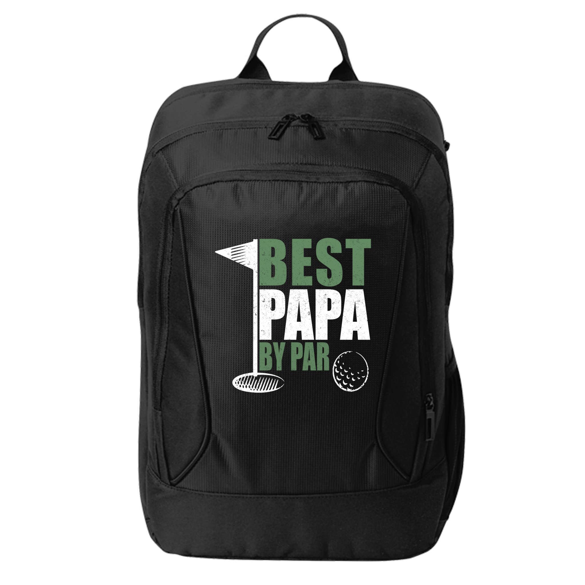 Funny Best Papa By Par FatherS Day Golf Dad Grandpa Gift Cute Gift City Backpack