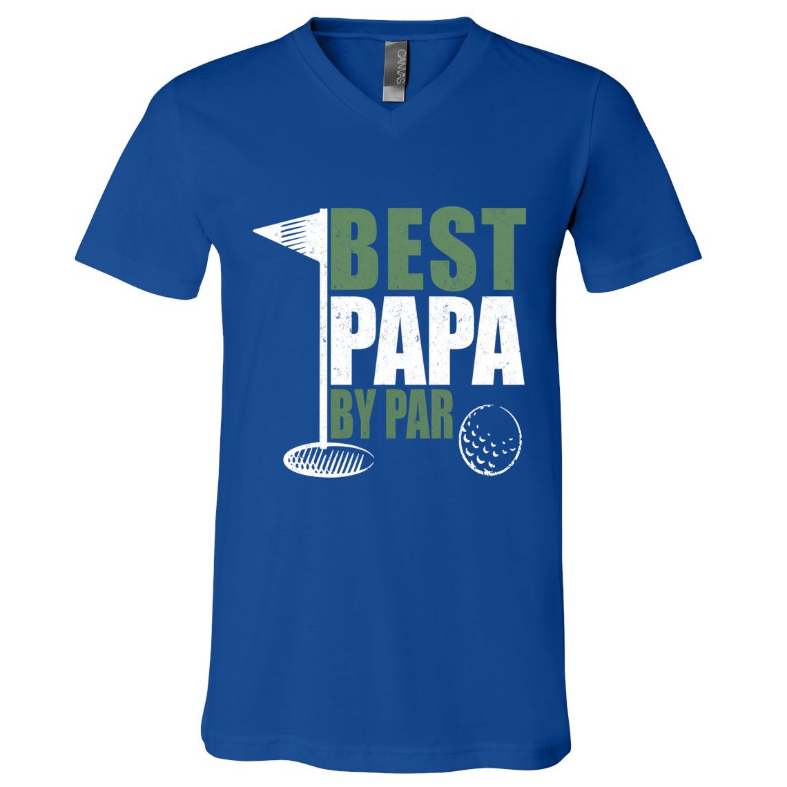 Funny Best Papa By Par FatherS Day Golf Dad Grandpa Gift Cute Gift V-Neck T-Shirt