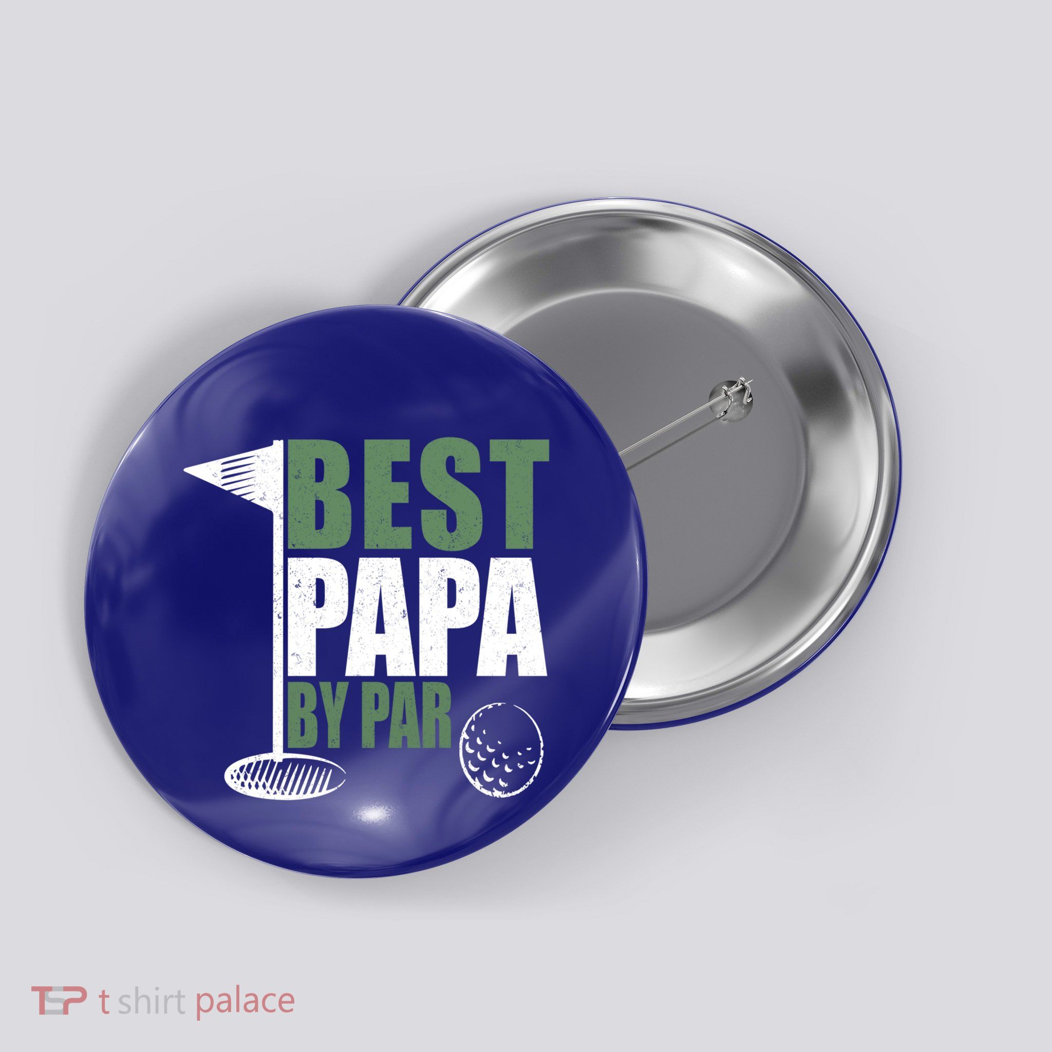 Funny Best Papa By Par FatherS Day Golf Dad Grandpa Gift Cute Gift Button
