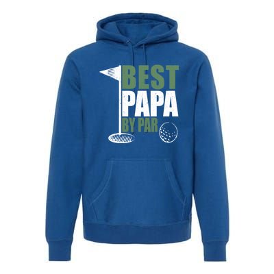 Funny Best Papa By Par FatherS Day Golf Dad Grandpa Gift Cute Gift Premium Hoodie