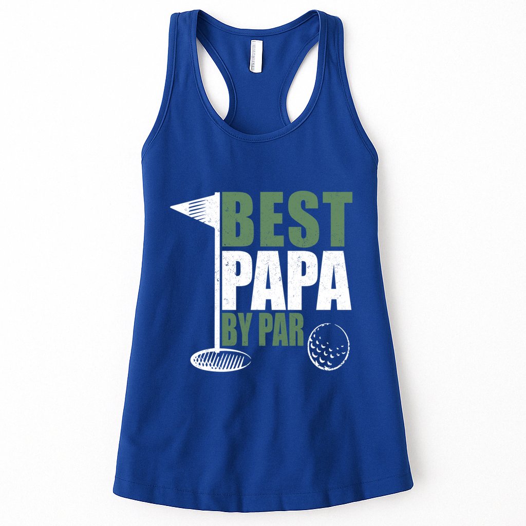 Funny Best Papa By Par FatherS Day Golf Dad Grandpa Gift Cute Gift Womens Tank Top