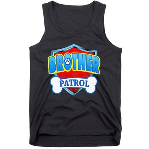 Funny Brother Patrol Dog Mom Dad Tank Top