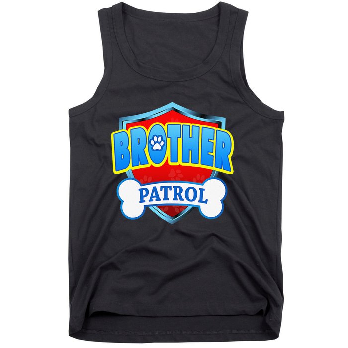 Funny Brother Patrol Dog Mom Dad Tank Top