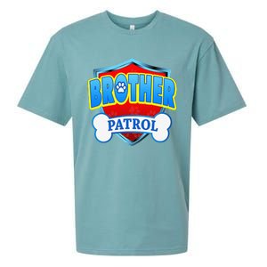 Funny Brother Patrol Dog Mom Dad Sueded Cloud Jersey T-Shirt