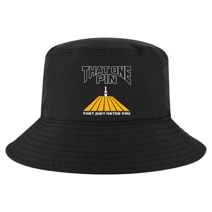 Funny Bowling Pin That Hates You Bowler's Nightmare Cool Comfort Performance Bucket Hat