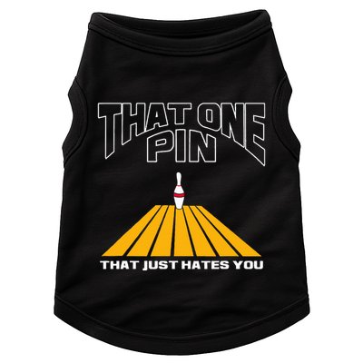 Funny Bowling Pin That Hates You Bowler's Nightmare Doggie Tank