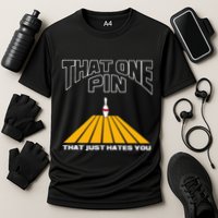Funny Bowling Pin That Hates You Bowler's Nightmare Cooling Performance Crew T-Shirt