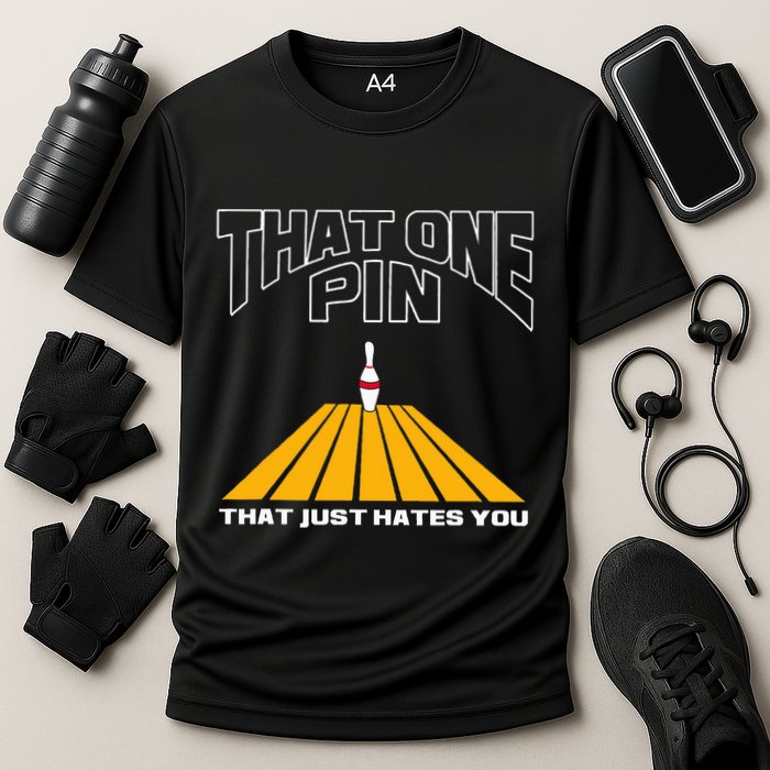 Funny Bowling Pin That Hates You Bowler's Nightmare Cooling Performance Crew T-Shirt