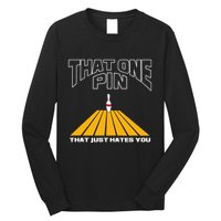 Funny Bowling Pin That Hates You Bowler's Nightmare Long Sleeve Shirt