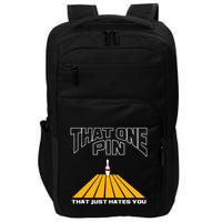 Funny Bowling Pin That Hates You Bowler's Nightmare Impact Tech Backpack