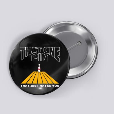 Funny Bowling Pin That Hates You Bowler's Nightmare Button