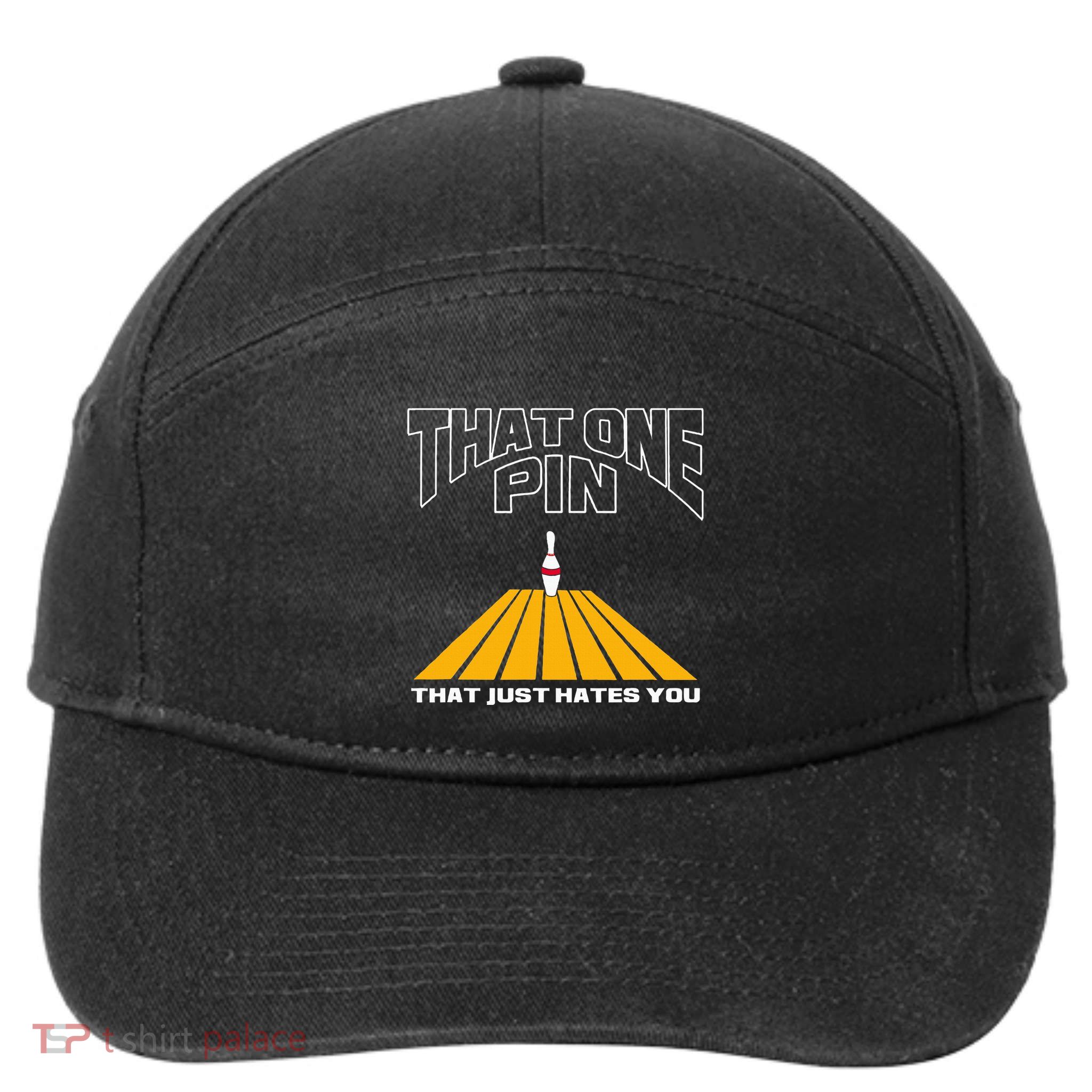 Funny Bowling Pin That Hates You Bowler's Nightmare 7-Panel Snapback Hat
