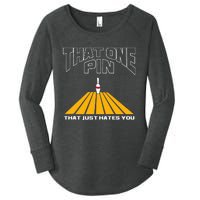 Funny Bowling Pin That Hates You Bowler's Nightmare Women's Perfect Tri Tunic Long Sleeve Shirt