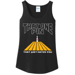 Funny Bowling Pin That Hates You Bowler's Nightmare Ladies Essential Tank