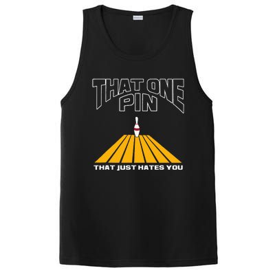 Funny Bowling Pin That Hates You Bowler's Nightmare PosiCharge Competitor Tank