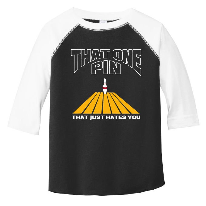 Funny Bowling Pin That Hates You Bowler's Nightmare Toddler Fine Jersey T-Shirt