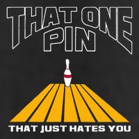 Funny Bowling Pin That Hates You Bowler's Nightmare Golf Towel