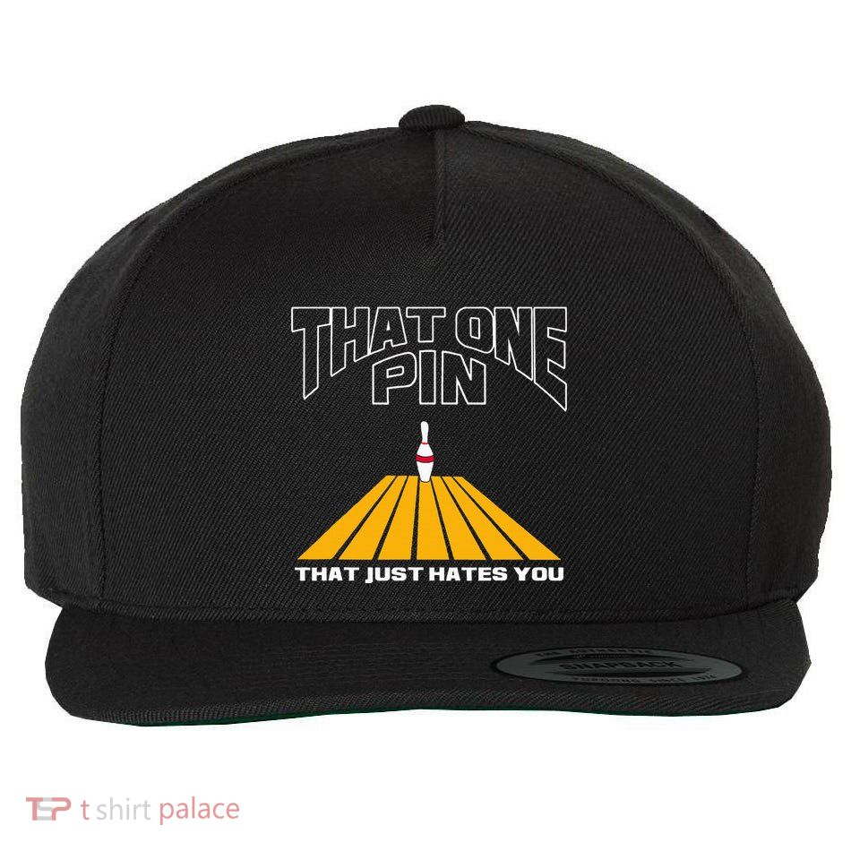 Funny Bowling Pin That Hates You Bowler's Nightmare Wool Snapback Cap