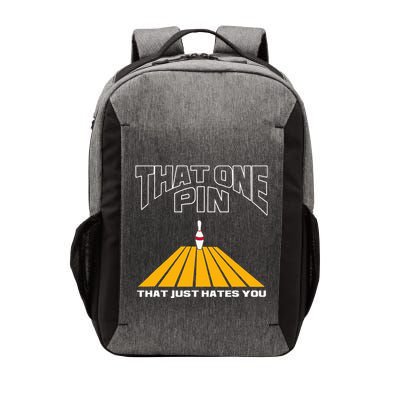 Funny Bowling Pin That Hates You Bowler's Nightmare Vector Backpack